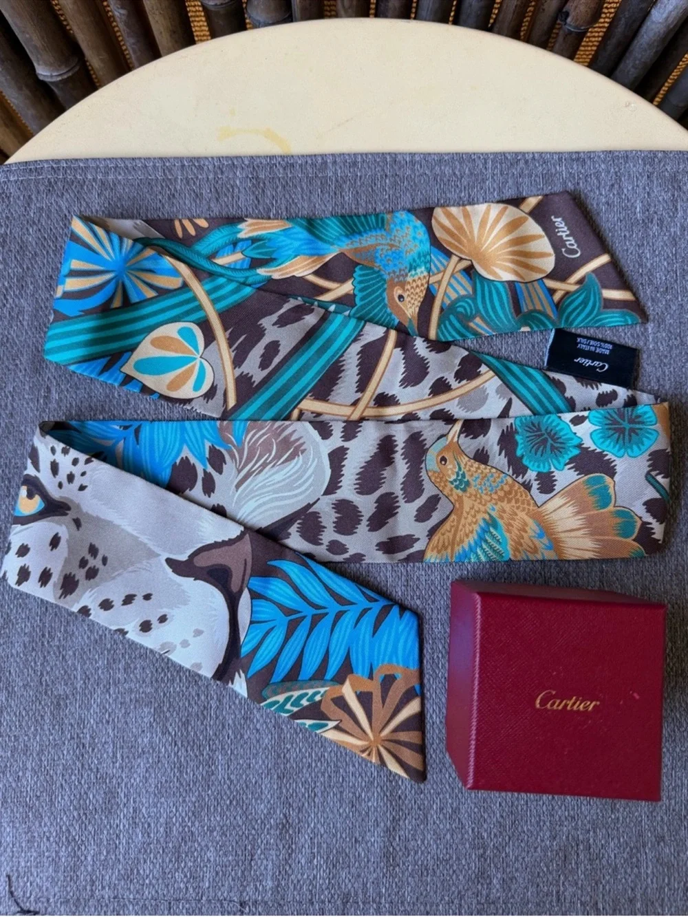 CARTIER PANTHER IN THE JUNGLE BANDEAU